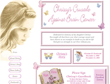 Tablet Screenshot of chrissyscrusade.com